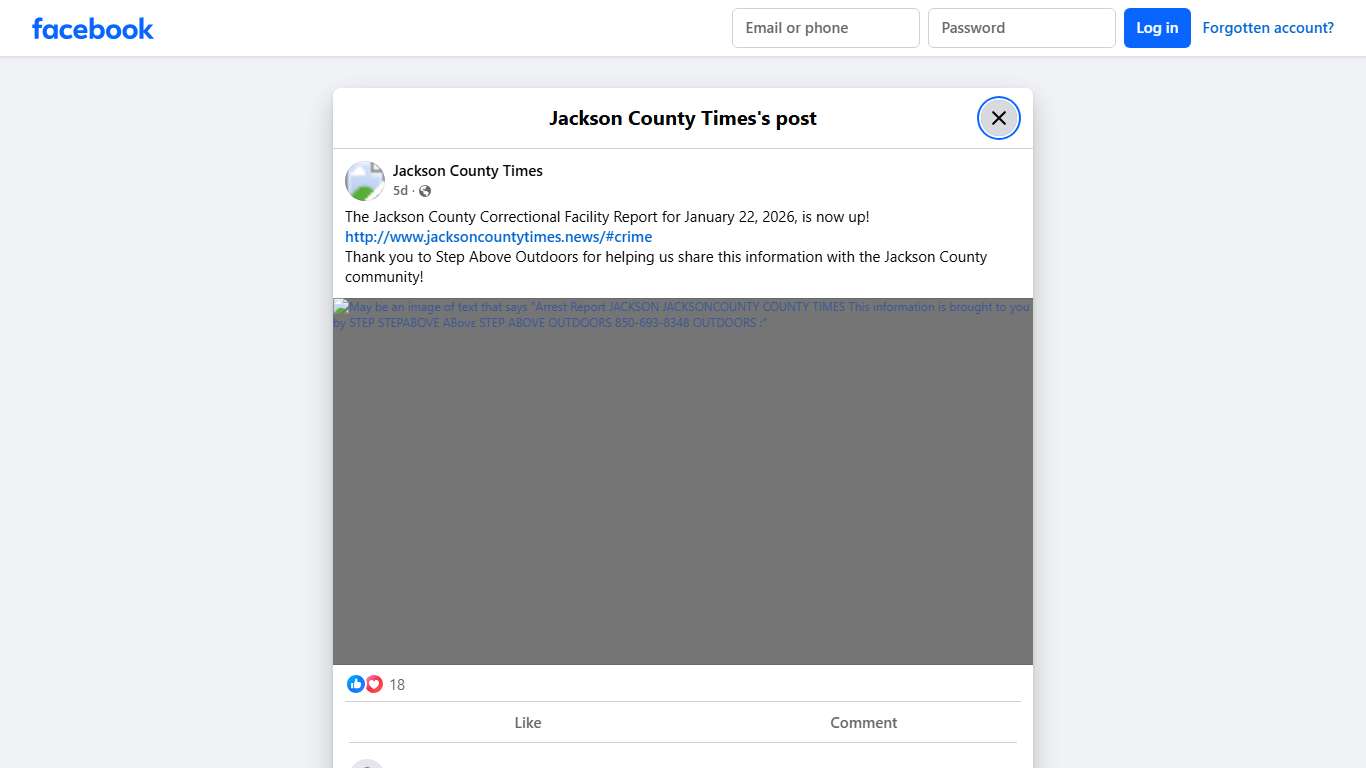 The Jackson County Correctional... - Jackson County Times Facebook